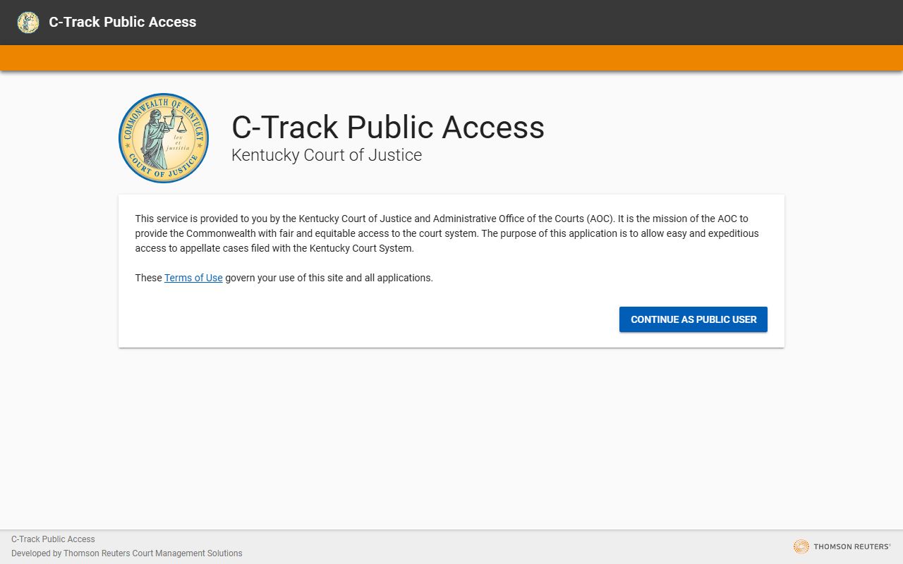 Powell County court dockets Kentucky appellate public case portal
