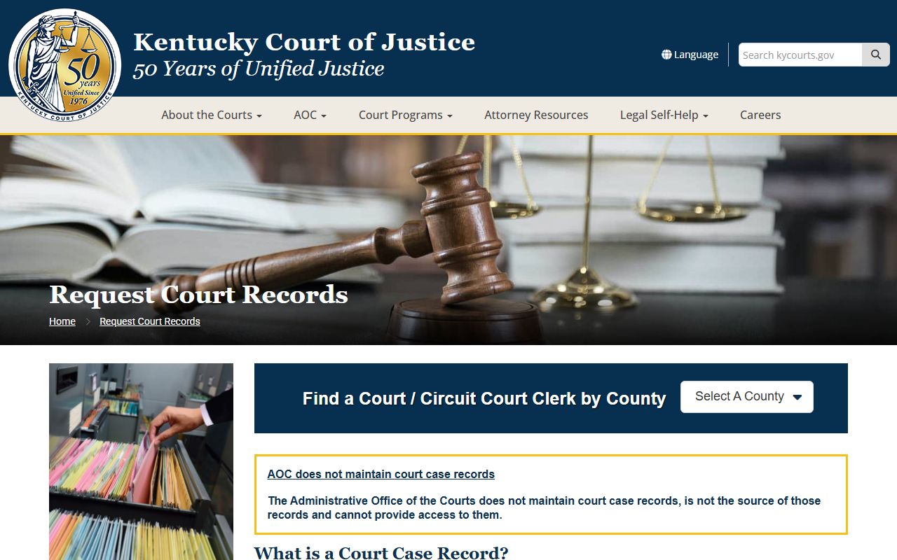 Powell County court records request court records instructions
