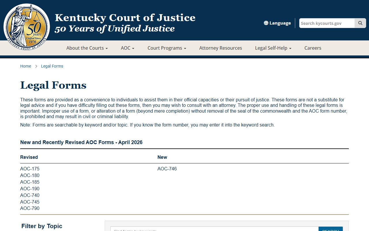 Powell County court records Kentucky legal forms
